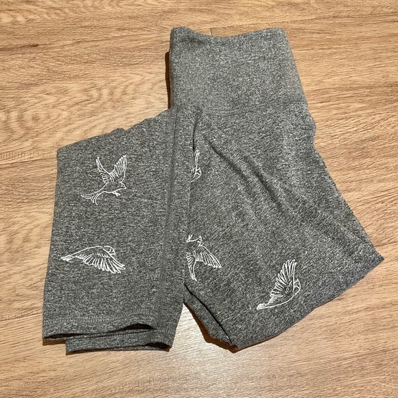 Daily Practice by Anthropologie Nightingale Leggings Bird grey S high waisted - Picture 4 of 7